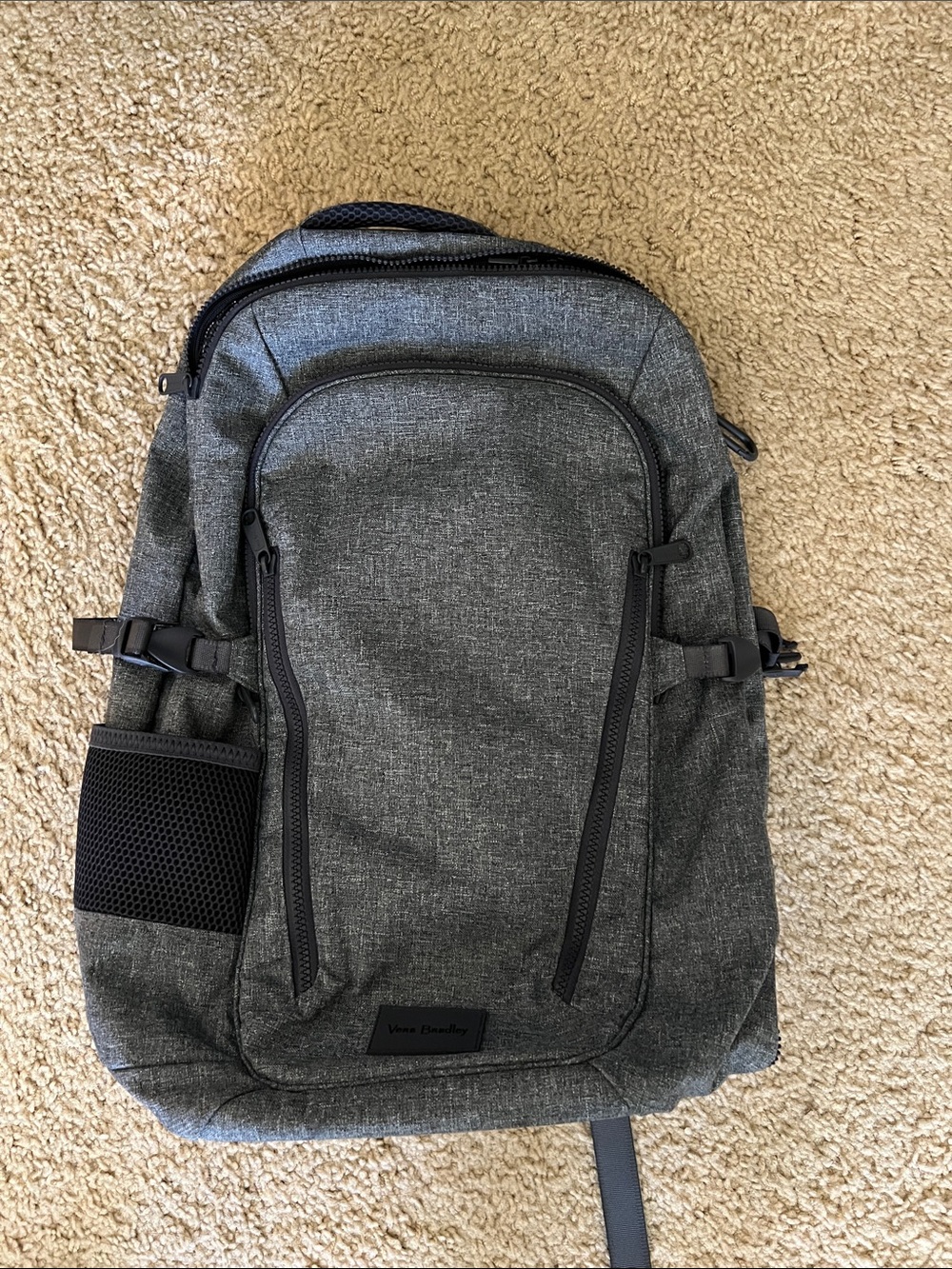 Vera Bradley Charcoal Gray Backpack